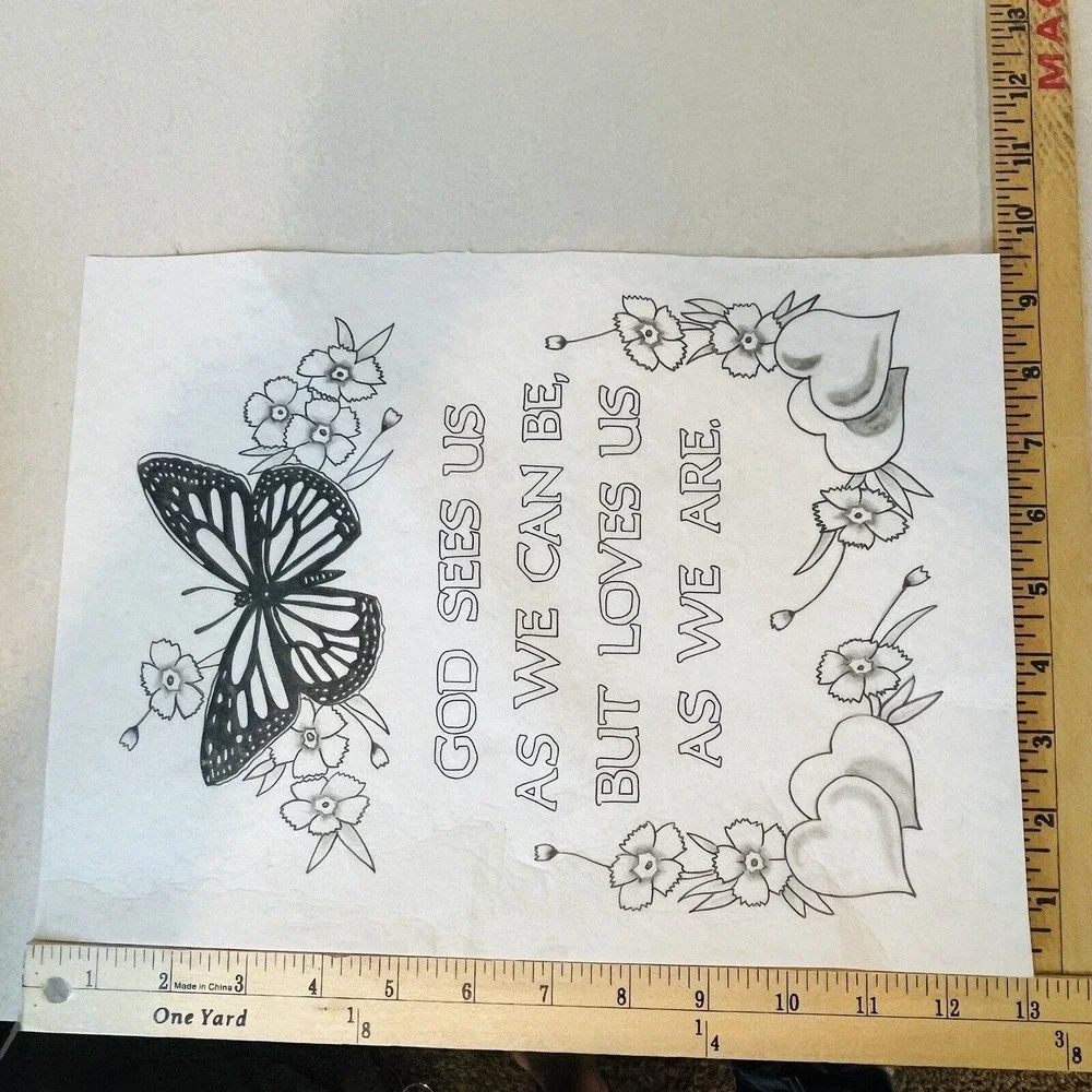 God Sees‎ Us #7334 Tri-Chem Chart Picture To Paint 1979 Vintage